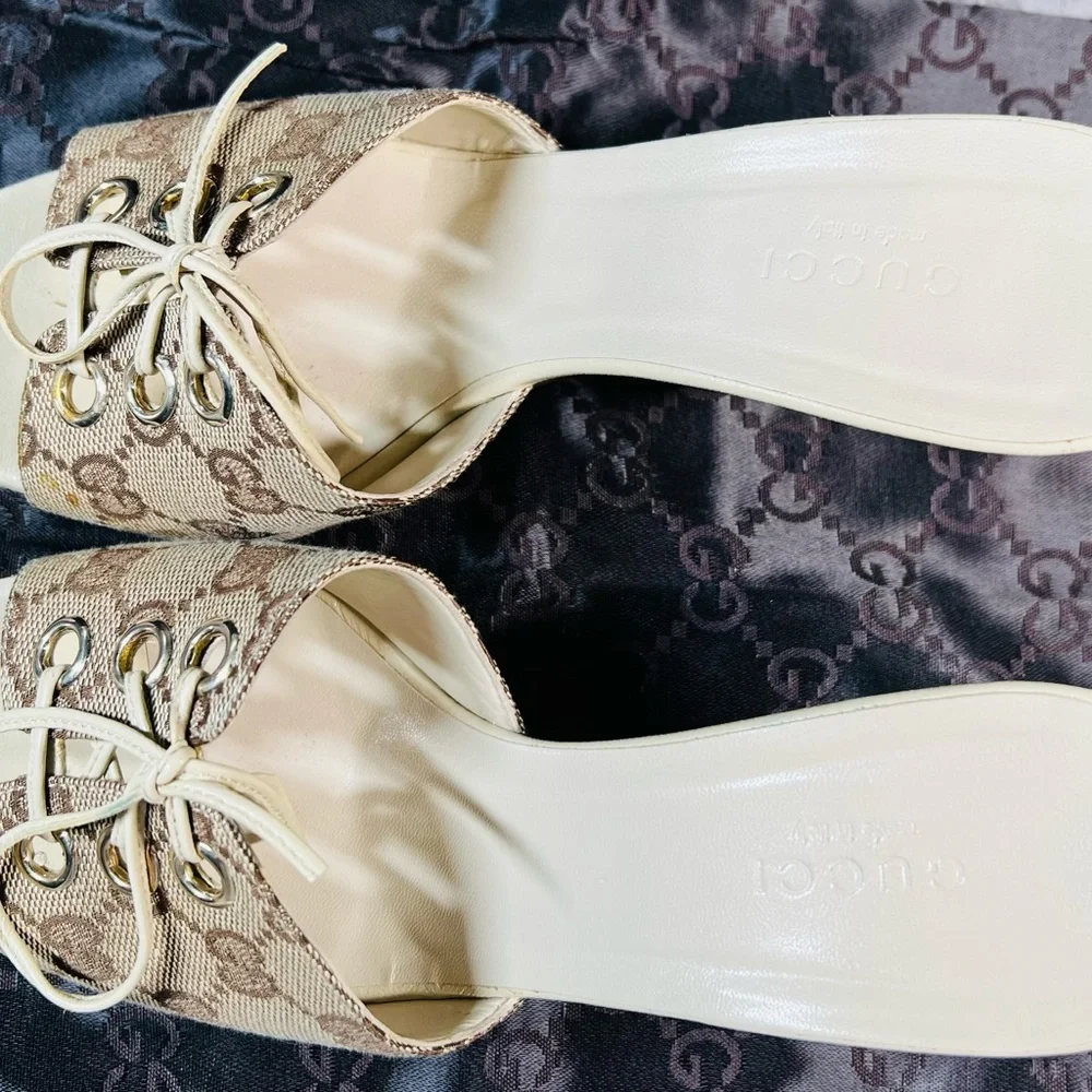 Gucci Wedge Sandals - Picture 6 of 8